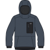 First Tracks™ Fleece Pullover Hoody - Moon Blue Heather-Man